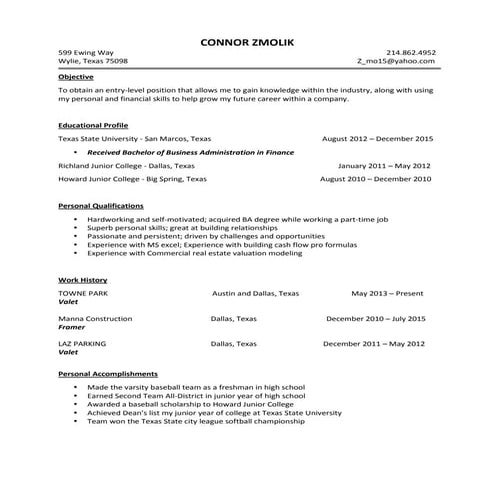 RJ Resume revised | DOCX