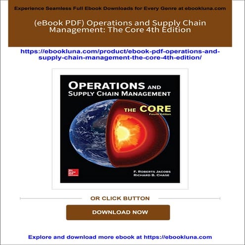 Complete Download (eBook PDF) Operations and Supply Chain Management ...