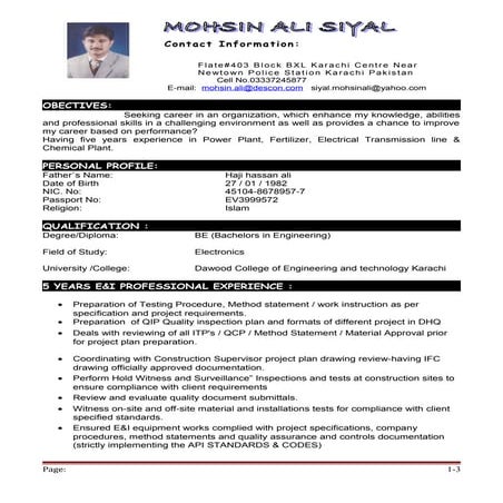 update cv AUG2011 | DOC