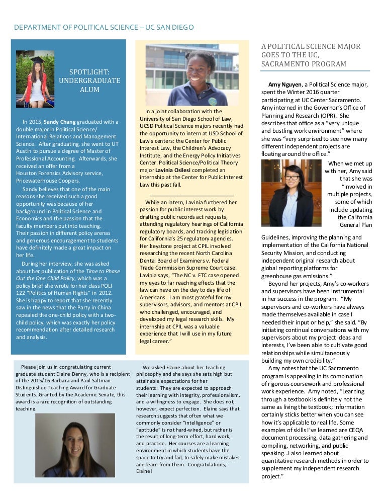 Uc San Diego Majors >> Ucsd Poli Newsletter Sp16 Uc San Diego Majors >> Ucsd Poli Newsletter Sp16
