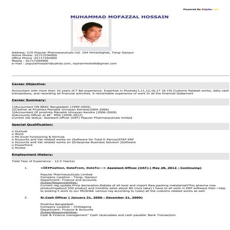 sabir shah new CV UPDATED | DOC