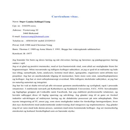 Curriculum vitae 2015. april