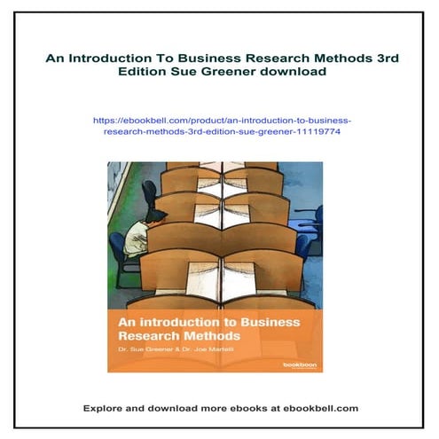 An Introduction To Business Research Methods 3rd Edition Sue Greener | PDF