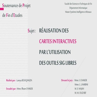 Implementing interactive maps using free GIS tools