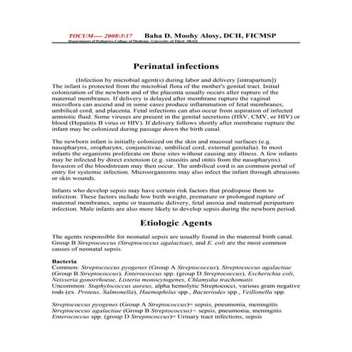 Neonatal Sepsisم دبلوم