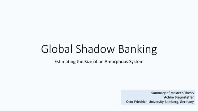 Global Shadow Banking - The Elephan...