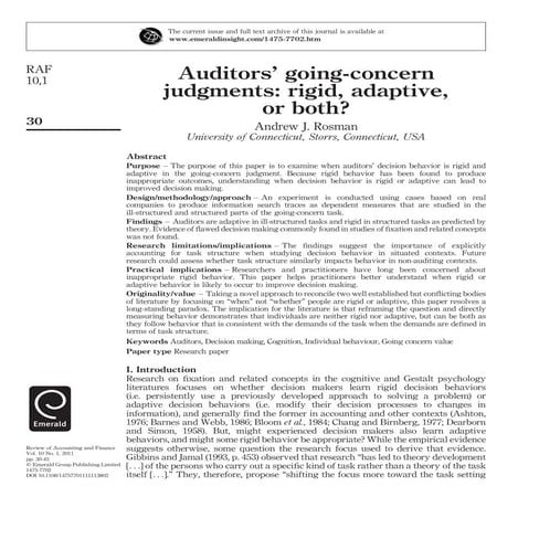 Indecisiveness and Decision Making | PDF