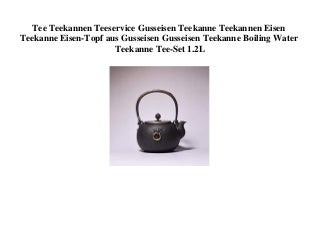 BEST SELLER Tee Teekannen Teeservice Gusseisen Teekanne Teekannen Eisen Teekanne Eisen-Topf aus Gusseisen Gusseisen Teekanne Boiling Water Teekanne Tee-Set 1.2L 