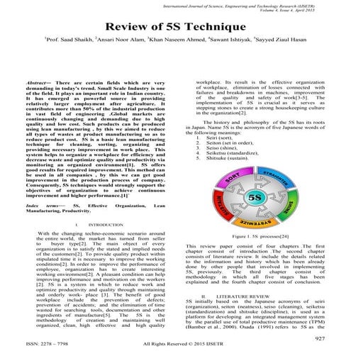 6S training presentation | PDF