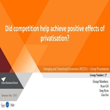 Privatisation Presentation 1