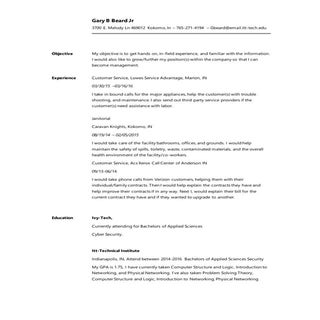 Technical Resume