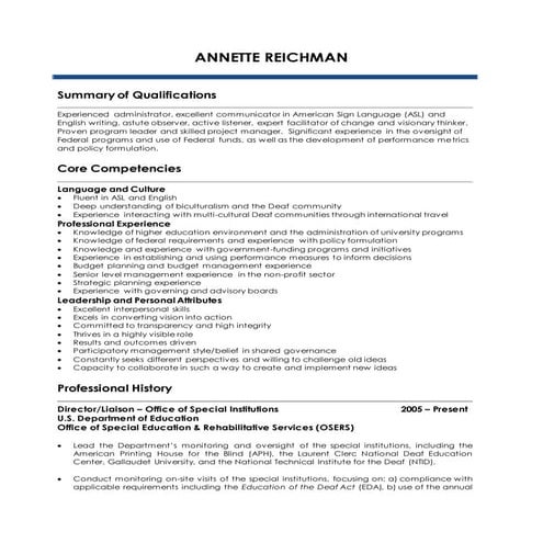 Annette Reichman presentations