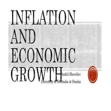Inflation and economic growth