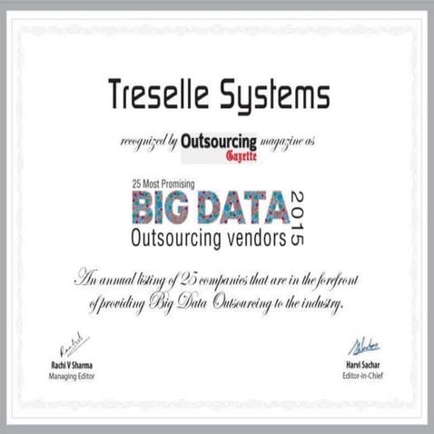 Treselle Award - 25 Most Promising