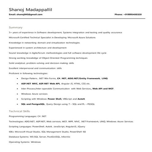 Shanoj_Resume