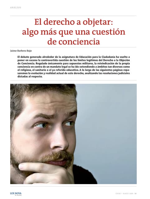 El derecho a objetar: algo más que ...