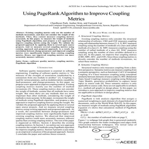 Using PageRank Algorithm to Improve Coupling Metrics