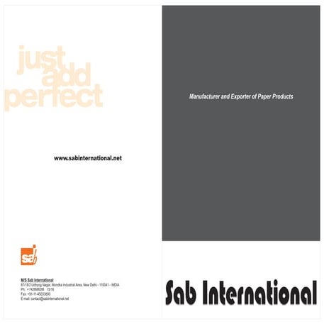 Product Presentation (USA) - SAB