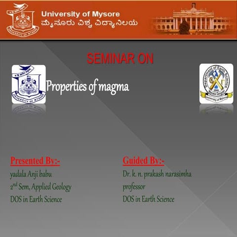Evolution of magma | PPTX