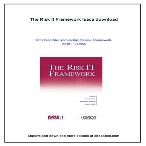 Download full ebook of The Risk It Framework Isaca instant download pdf