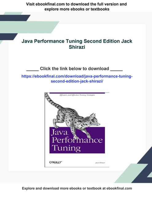 Java Performance Tuning Second Edition Jack Shirazi | PDF