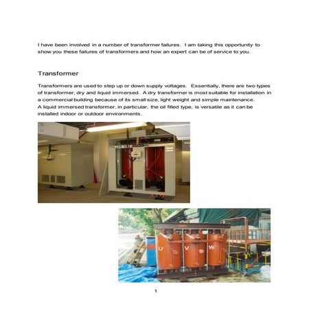 Edwin Newsletter on transformer failures on 13 October 2015