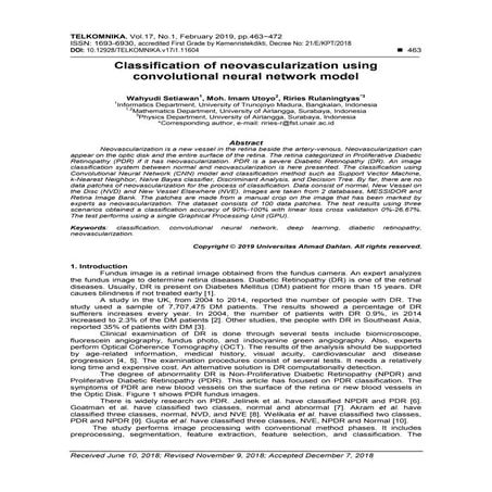 An improved dynamic-layered classification of retinal diseases | PDF