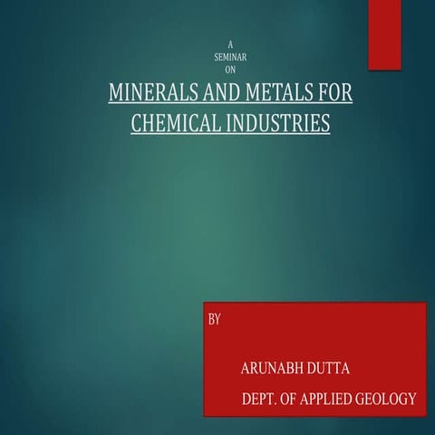 PRESENTATION ON GEOLOGY