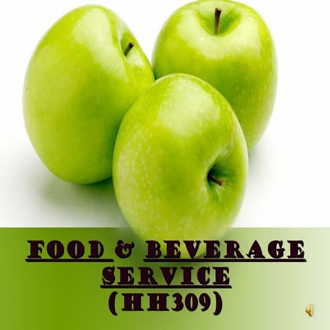 food and beverage service