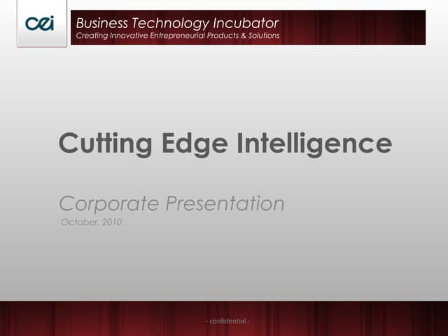 Corporative Presentation (October 2010) - short