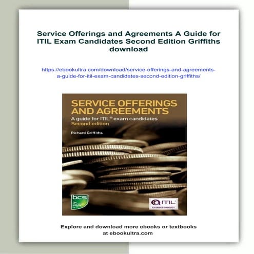 Service Offerings and Agreements A Guide for ITIL Exam Candidates Second Edit...