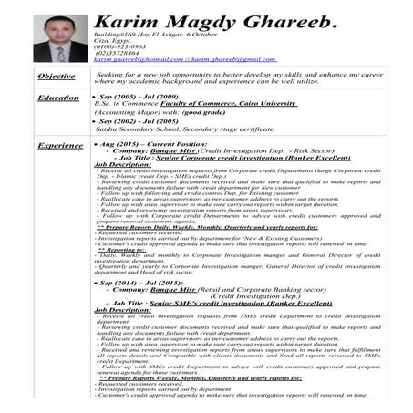Karim Magdy Ghareeb (CV) - Photo