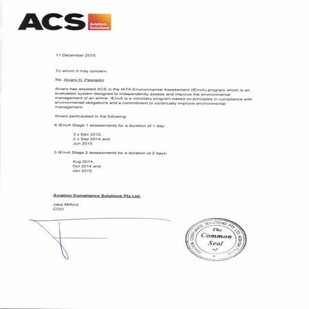 Alvaro reference 11 Dec 15