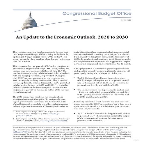 The U.S. Economic Outlook | PDF