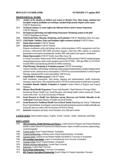 CVSUMM update November 2015