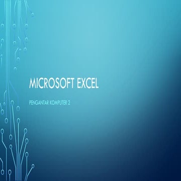 TIK Materi  excel untuk anak kelas VII SD