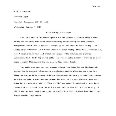 Insider Trading Ethics Essay_WC