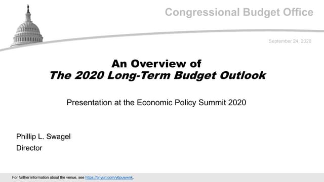 An Overview of The 2020 Long-Term Budget Outlook
