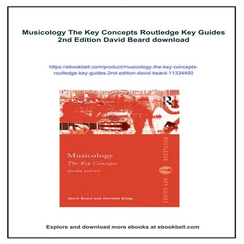 Musicology The Key Concepts Routledge Key Guides 2nd Edition David Beard