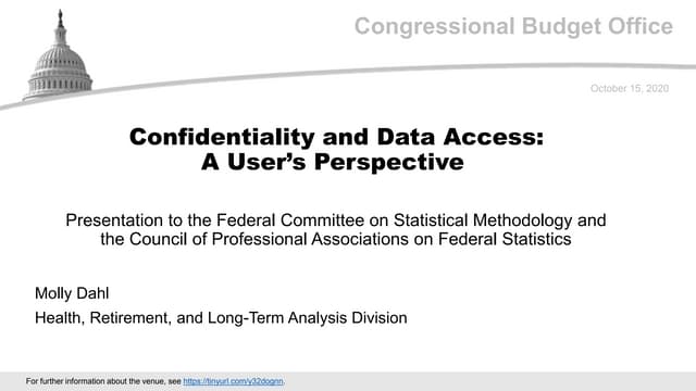 Confidentiality and Data Access: A User’s Perspective 