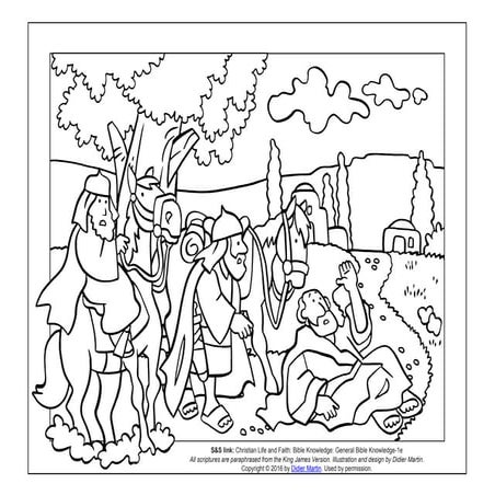 coloring-page-the-acts-of-the-apostles-saul-escapes-in-a-basket