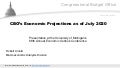 CBO’s Economic Projections as of July 2020