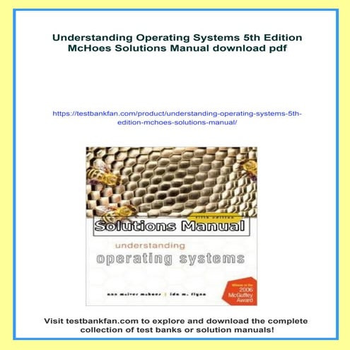 Understanding Operating Systems 5th Edition McHoes Solutions Manual