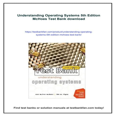 Understanding Operating Systems 5th Edition McHoes Test Bank