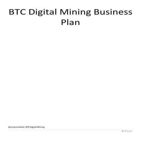 A Quick Guide To Mining Bitcoin | PDF