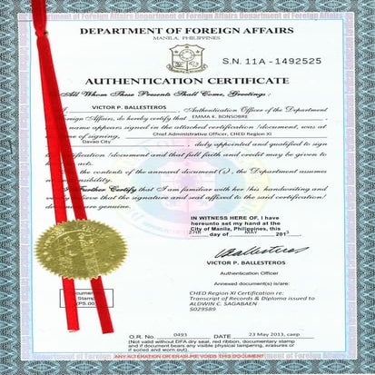 college TOR,RLE & Diploma