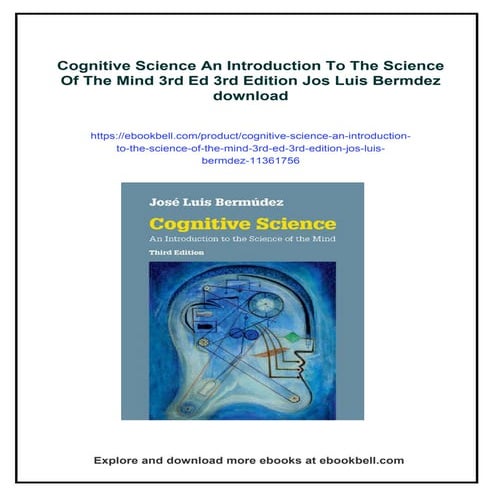 Cognitive Science An Introduction To The Science Of The Mind 3rd Ed 3rd ...