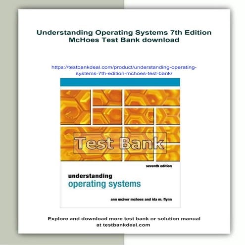 Understanding Operating Systems 7th Edition McHoes Test Bank | PDF