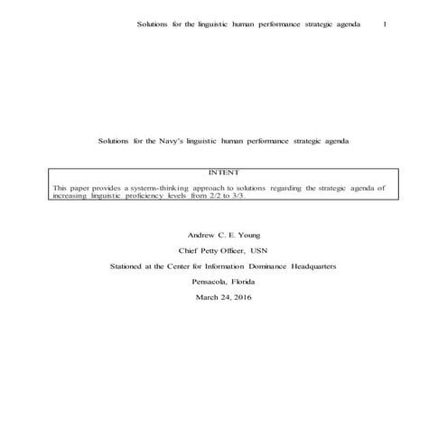 Defense Intelligence Foreign Languae | PPT
