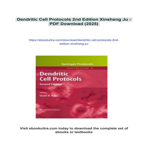 What Are Dendritic Cells and Their Role in Immunobiology? | PDF
